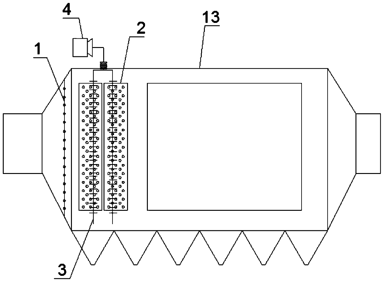 Humidified and even flow pre-charged particulate matter enhanced removal system