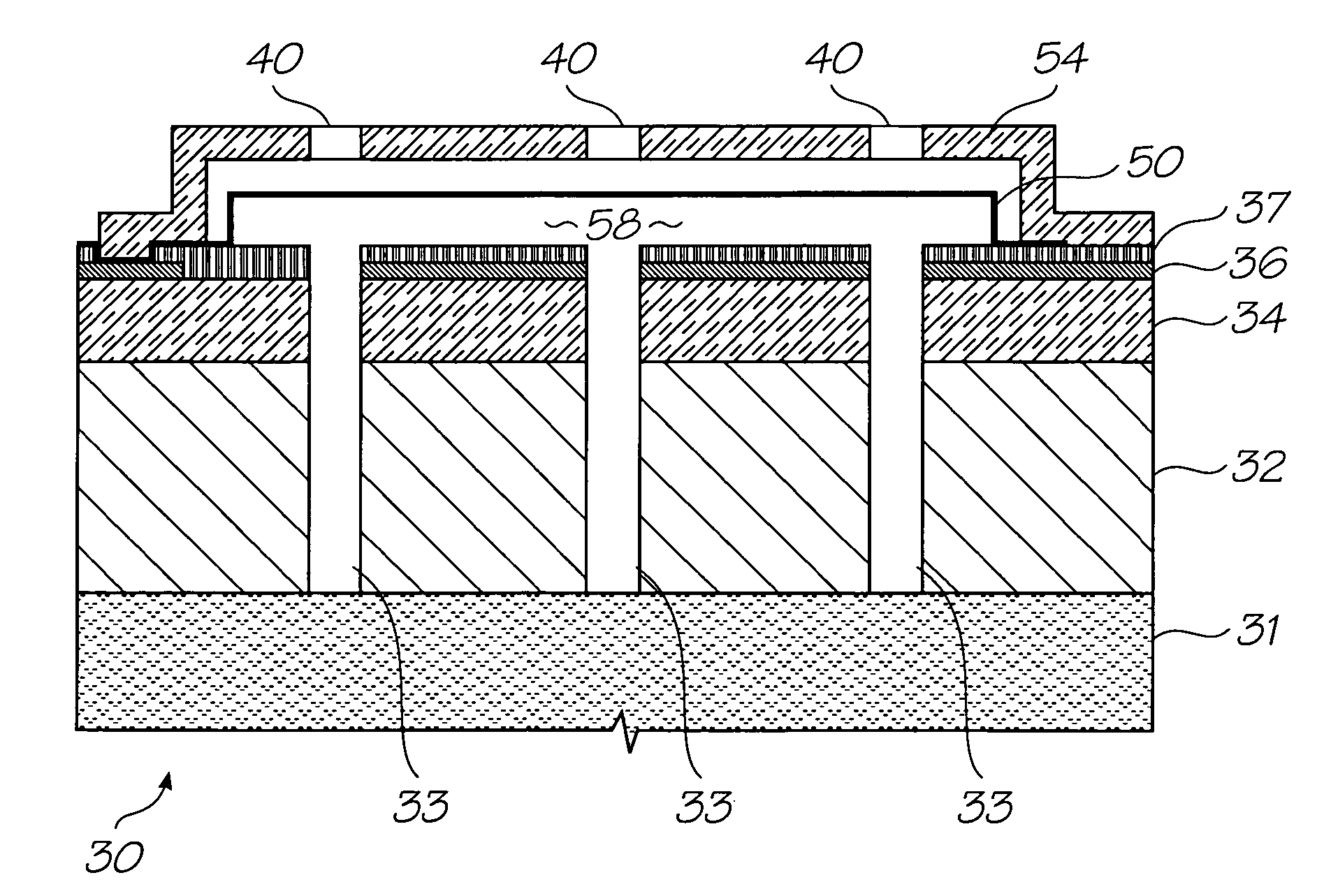 Pressure sensor with non-planar membrane