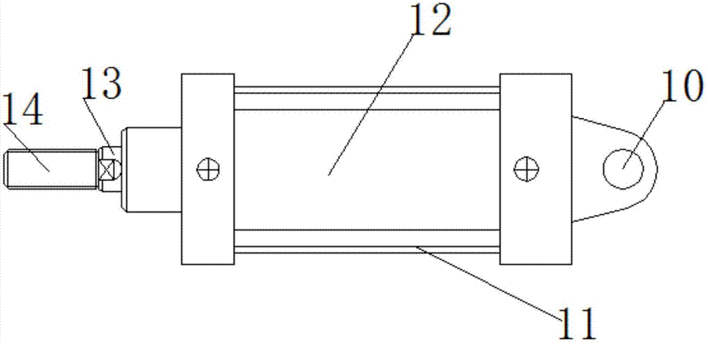 Pneumatic double-inner swing door device of bus