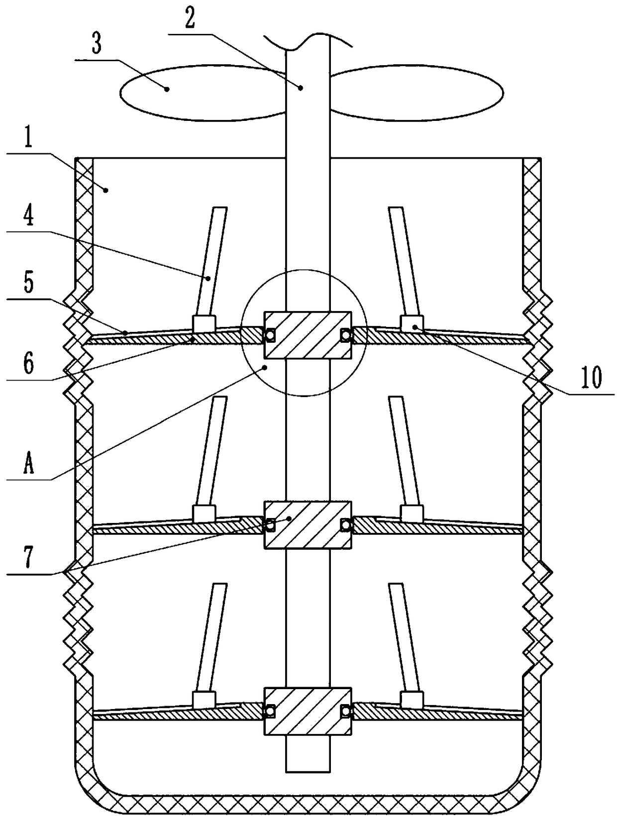 Filter bag device of pulse dust collector