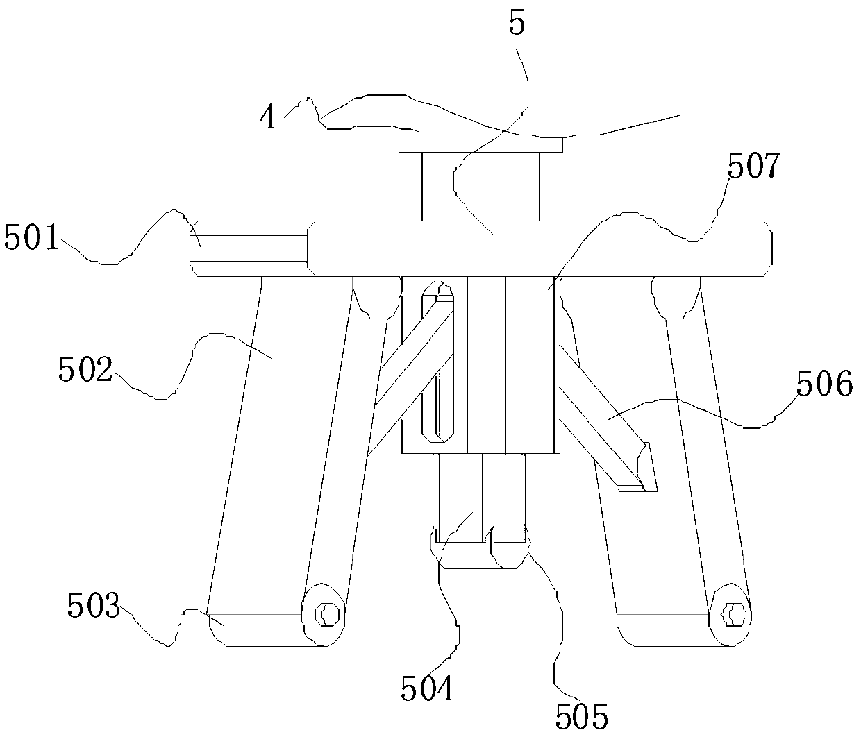 Device and method for detecting bending degree of steel structure cross beam