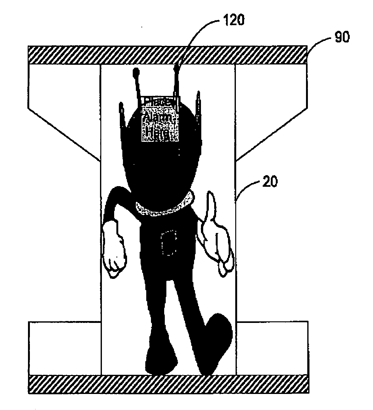 Alignment aids for a sensing article