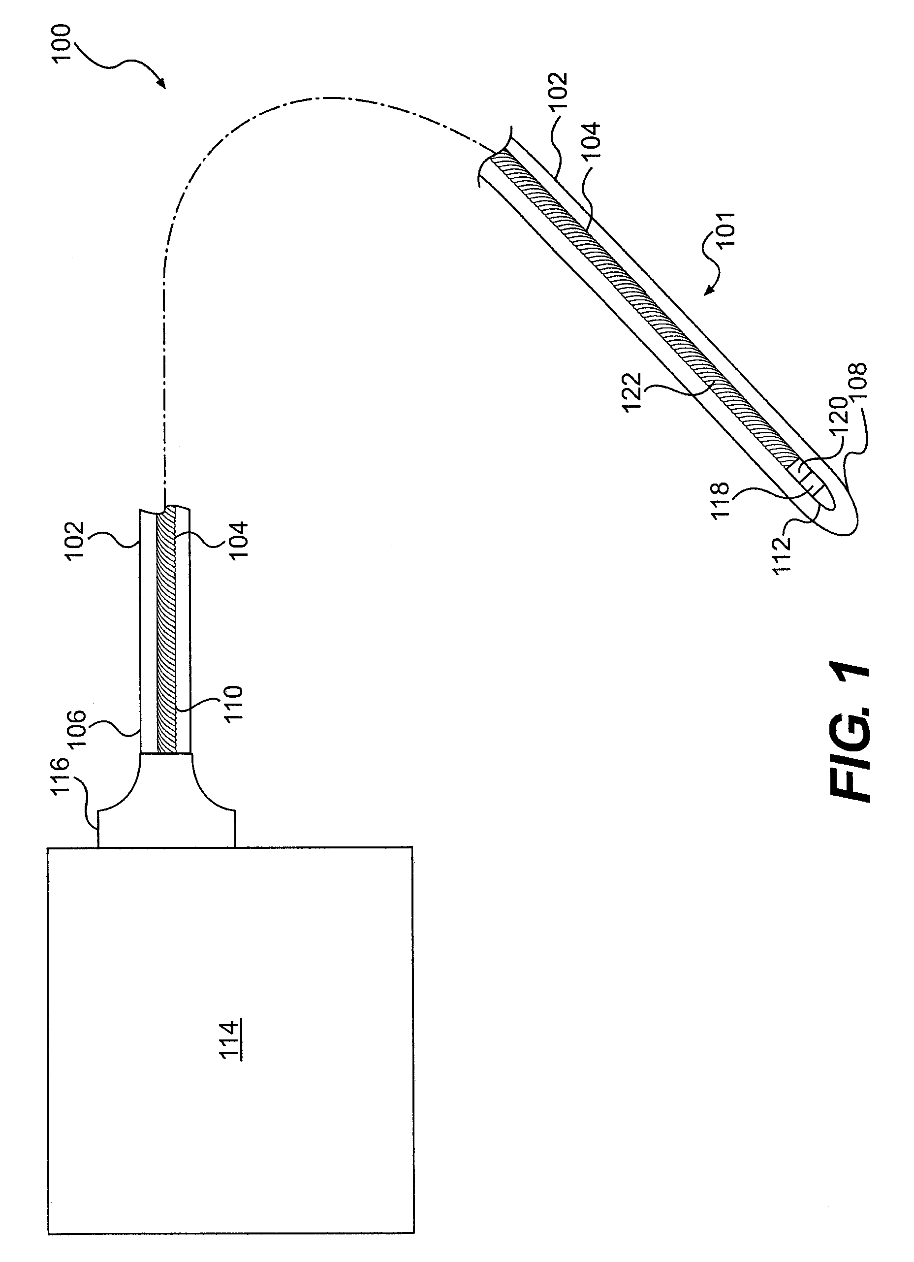 Rotational intravascular ultrasound probe with an active spinning element