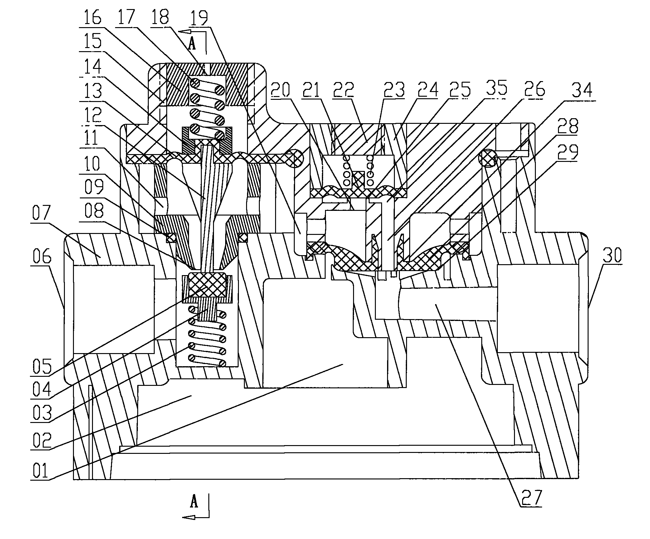 Diaphragm booster pump with constant-pressure structure