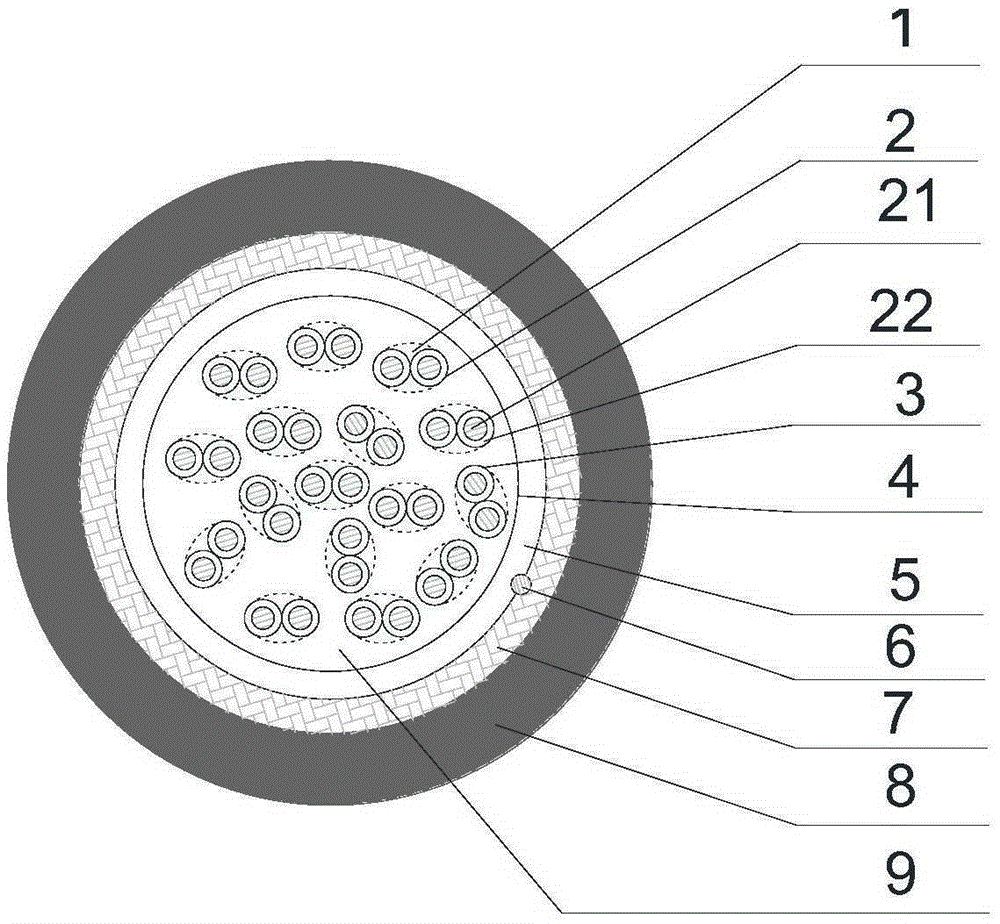 Broadband data communication cable