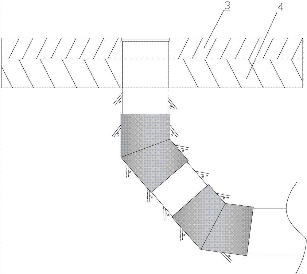 Underground communication optical cable trench