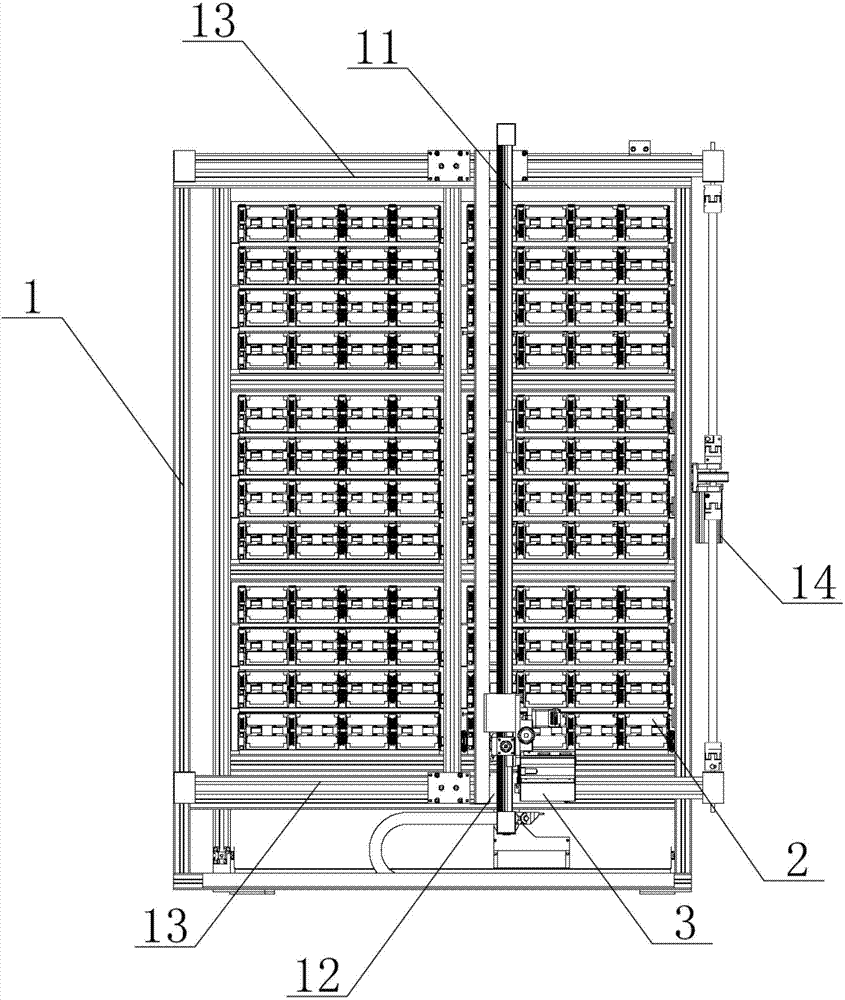 Injection dispensing bin and injection dispensing device with same