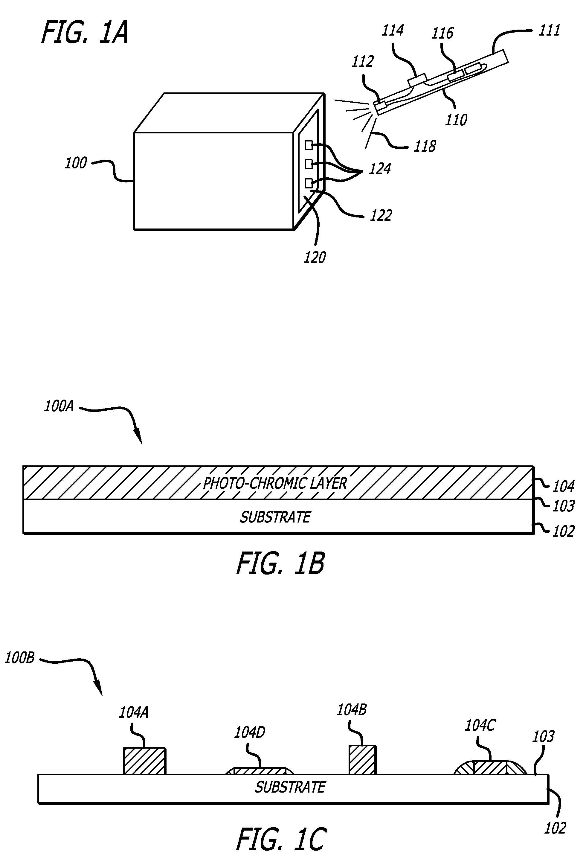 Photo-chromic material application apparatus