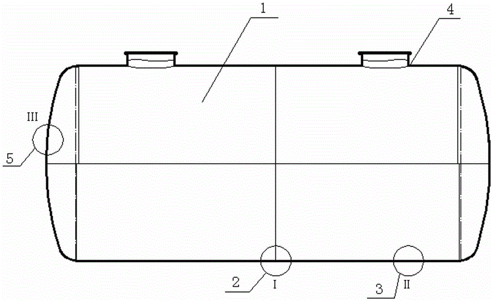 Self-repairing type double-layer oil tank