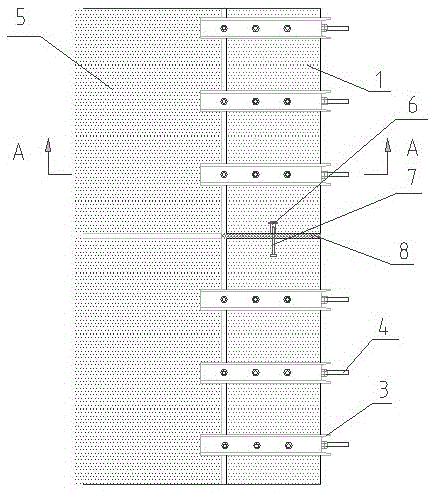 Formwork supporting device for wall corner portion construction and construction method