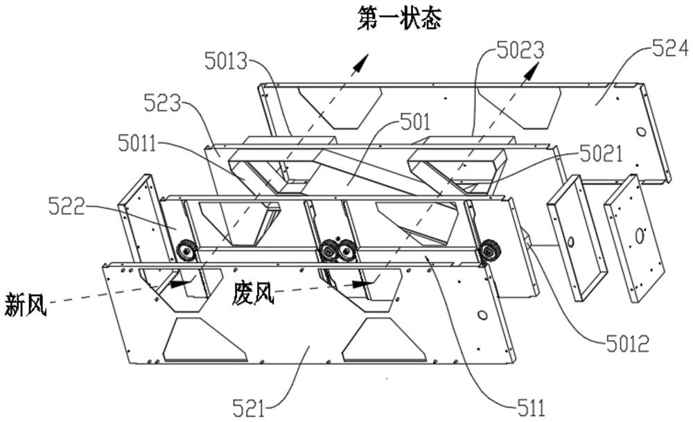 Fresh air ventilator capable of reversing airflow and reversing method