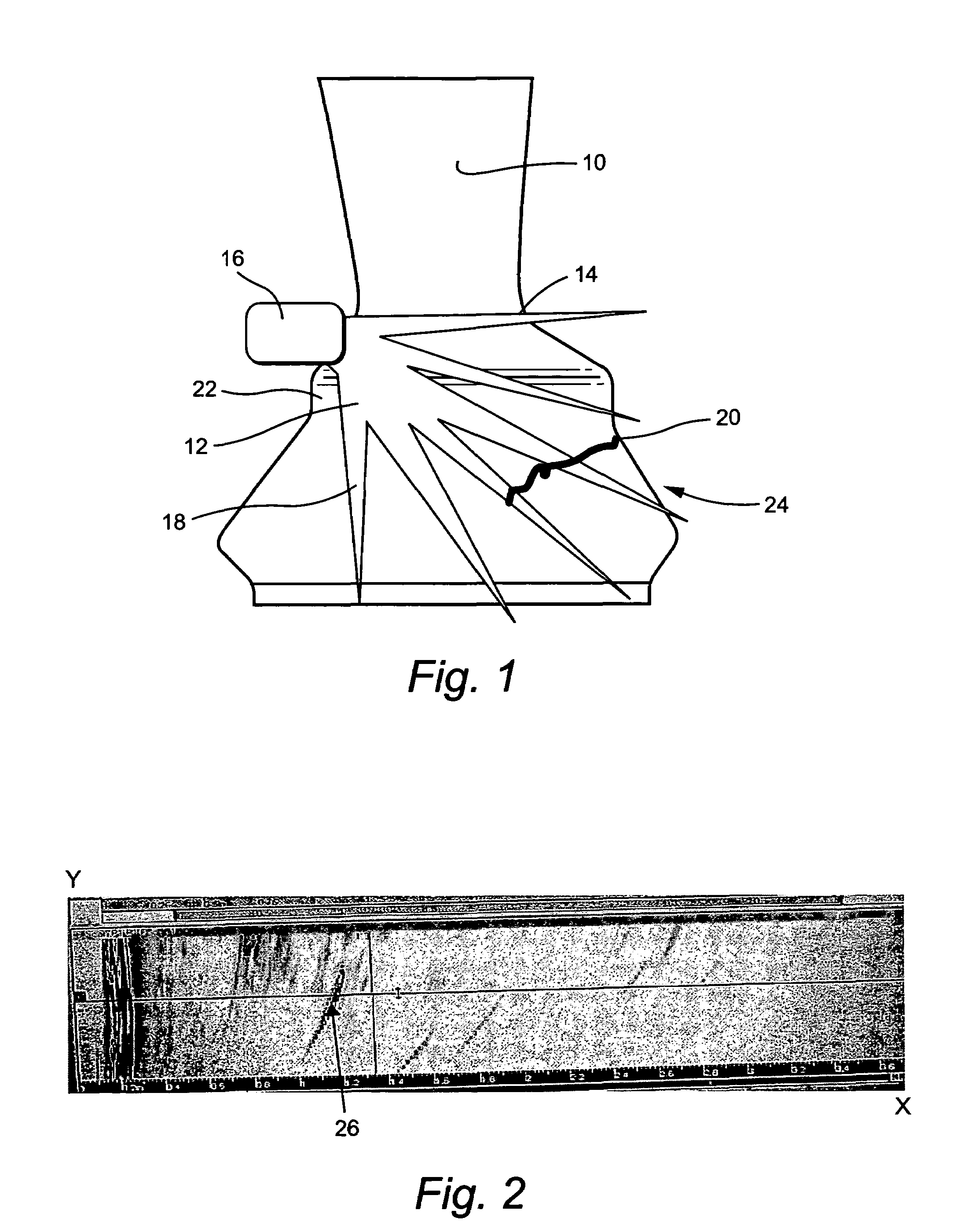 Method of ultrasonically inspecting airfoils