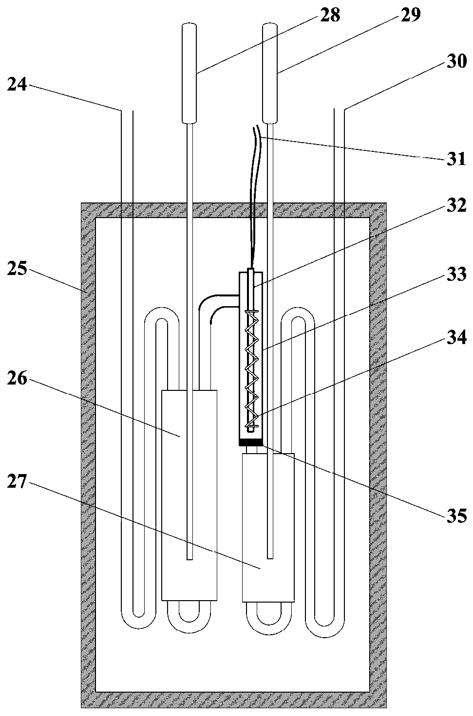 Method and device suitable for measuring specific heat capacity at constant pressure of dissolved gas flow