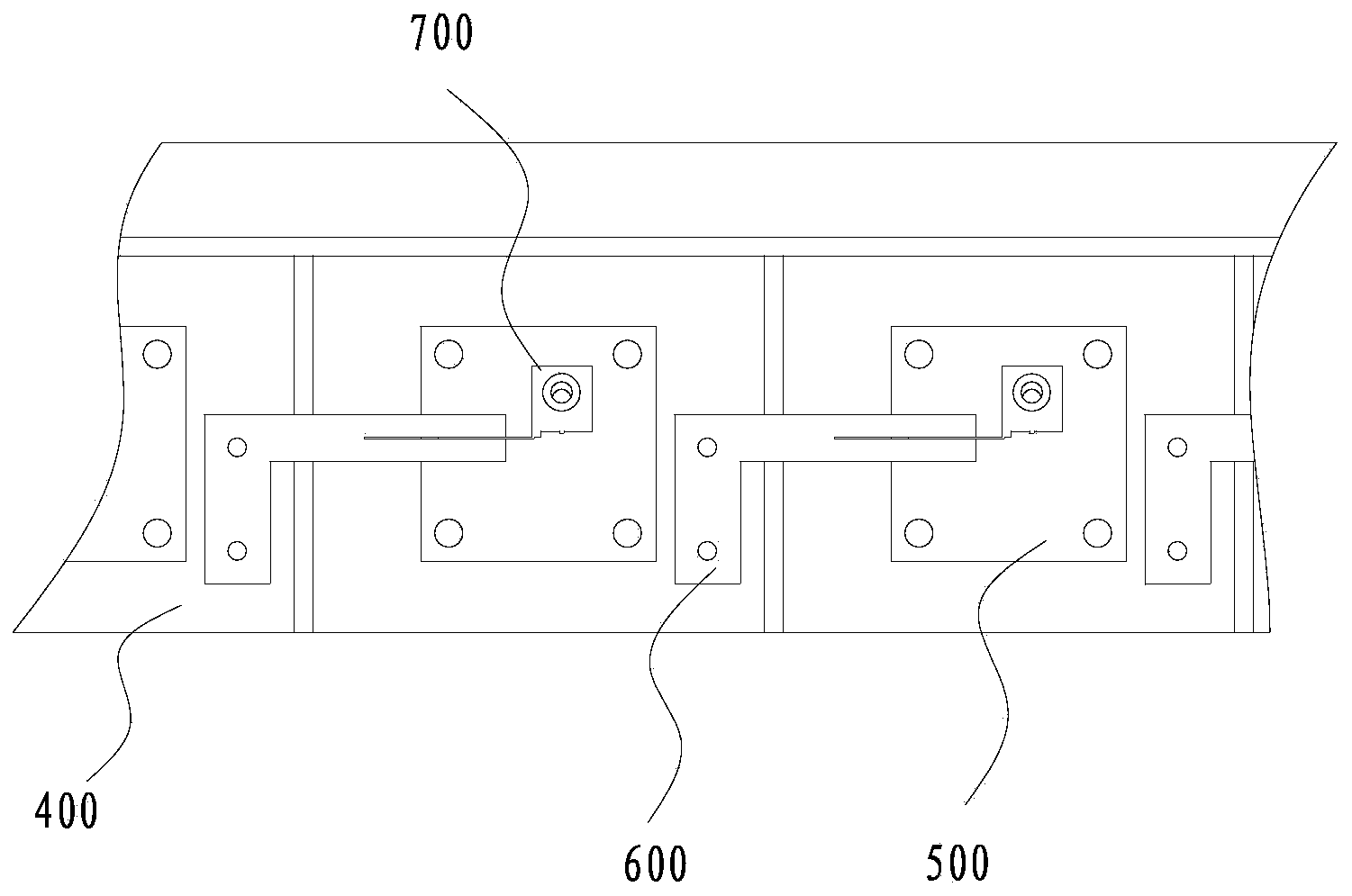 Fixing clamp for laser service life testing