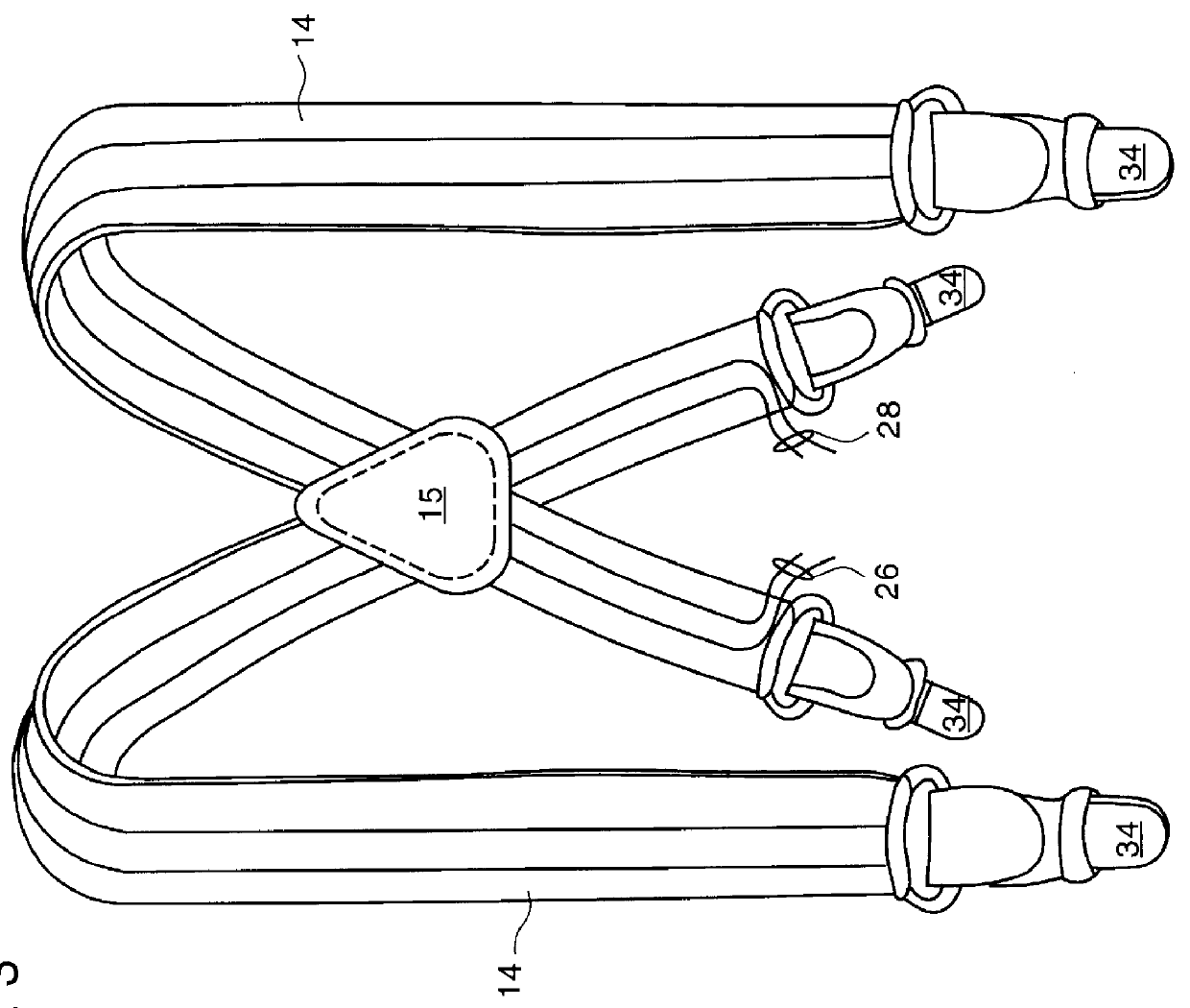 Personal lighted and reflective safety system with shoulder straps for pedestrians