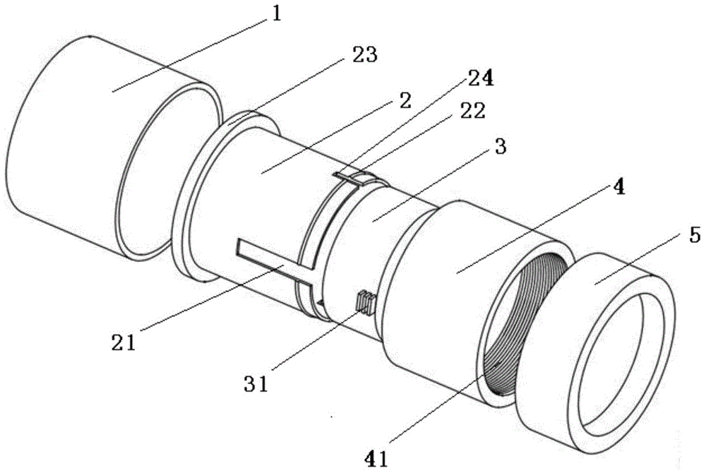 A kind of rotating telescopic analysis sample box and analysis sample