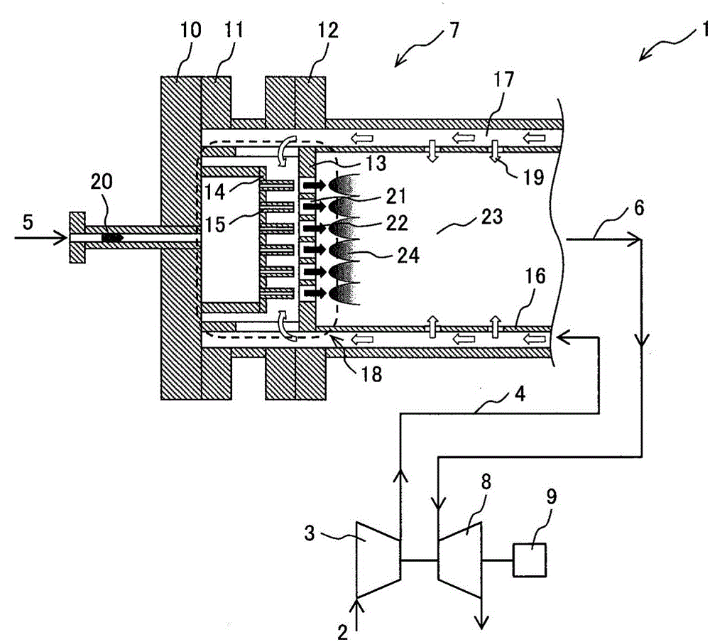 Gas turbine combustor