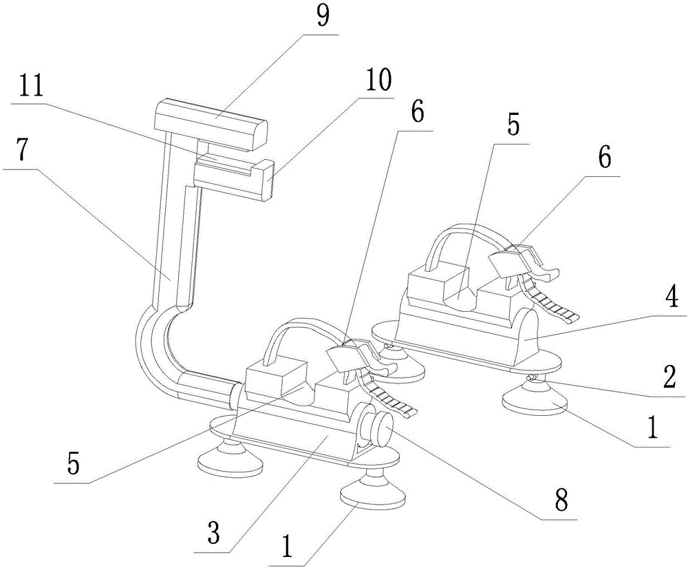 Bicycle fixing device used on top of automobile