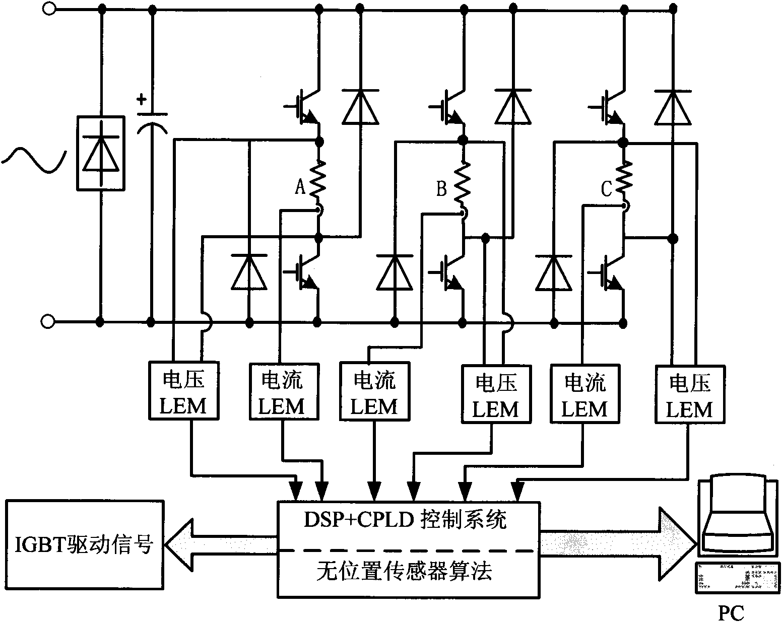 Method for estimating rotor position of switched reluctance motor without position sensor