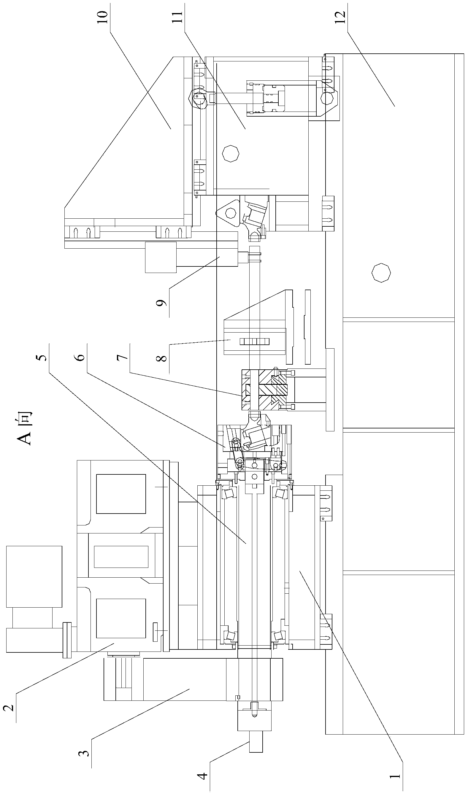 Single-main-shaft box one-time clamping double-end phase friction welder