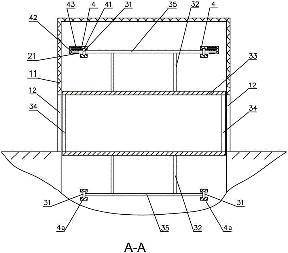 Pedestrian crossing energy-saving elevator with U-shaped tracks