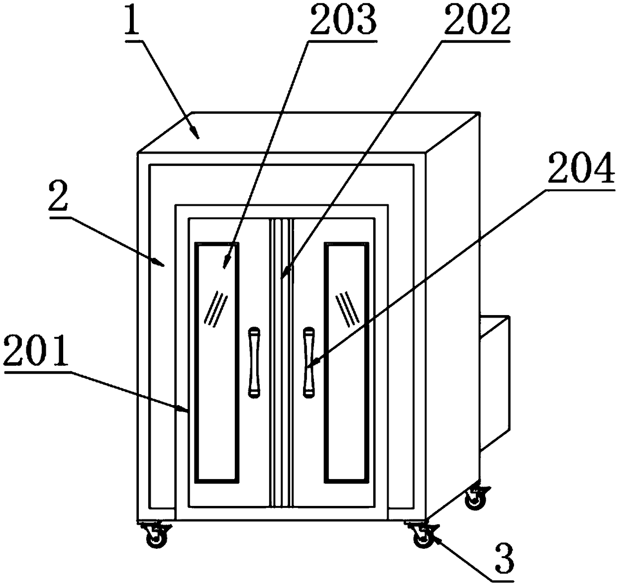 Multifunctional household tableware disinfection cabinet