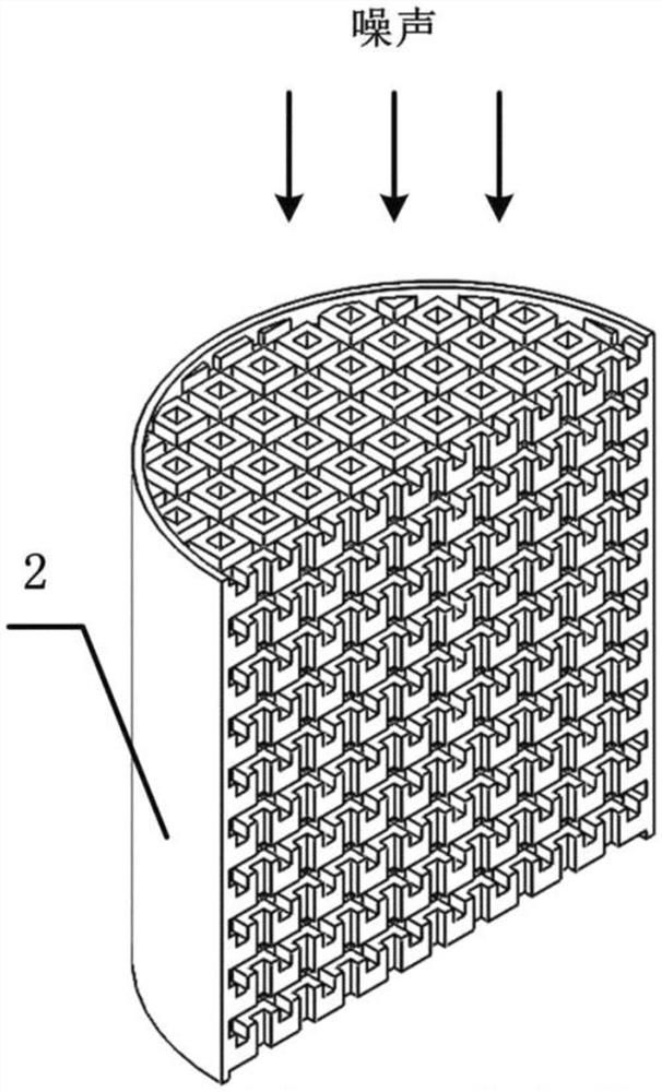 Sound insulation structure with air interlayer and ventilation while sound insulation