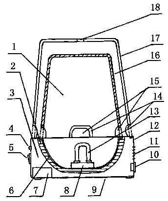 Low-power quartz heating tube energy-saving warmer with two layers of ceramic covers