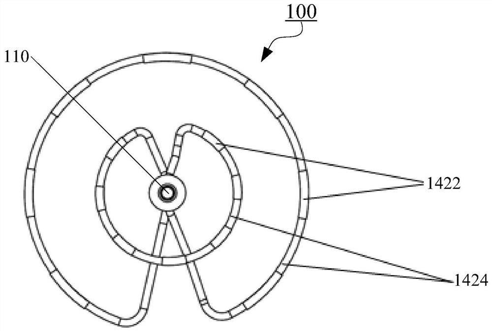 Double-loop electrode catheter and ablation device comprising same