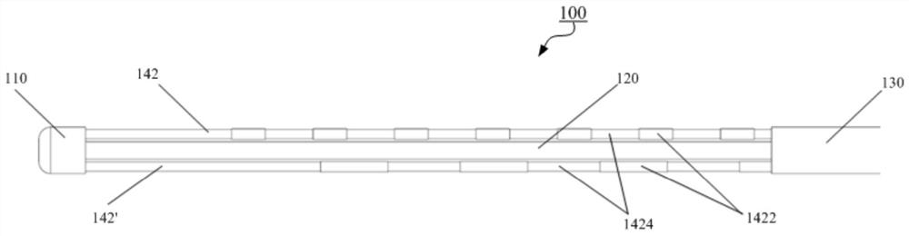 Double-loop electrode catheter and ablation device comprising same