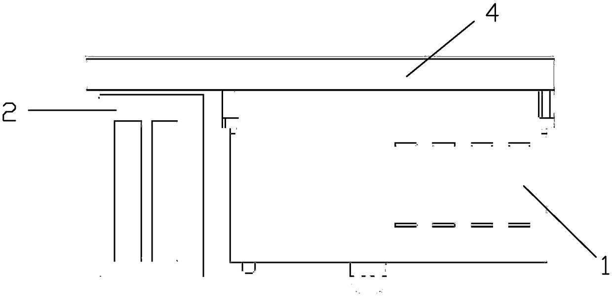 A rack-type ATS structure device and an installation method