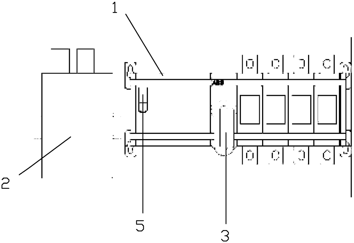 A rack-type ATS structure device and an installation method