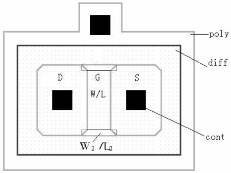 mos field effect transistor against total dose effect