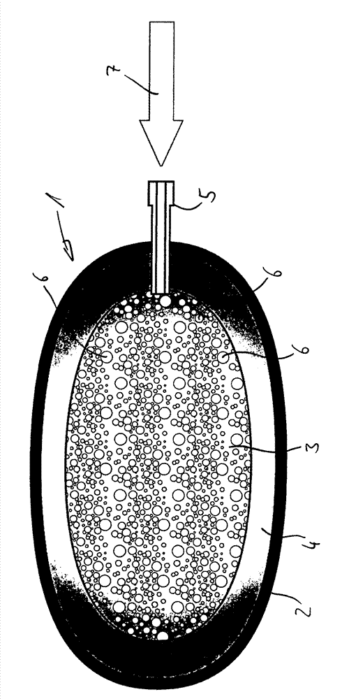 Cushion having damping properties