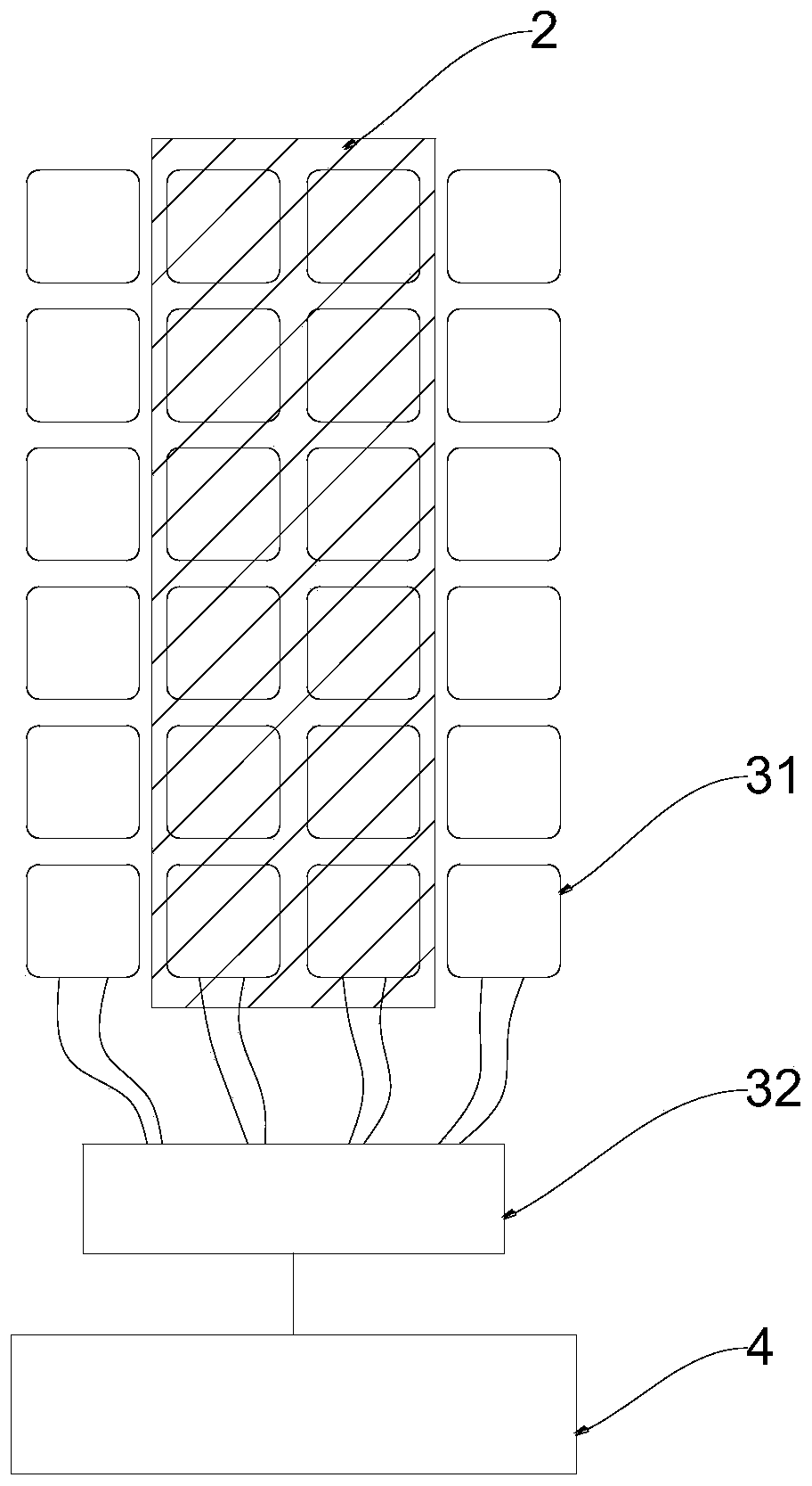 Boundary ball judgment system based on electromagnetic disturbance