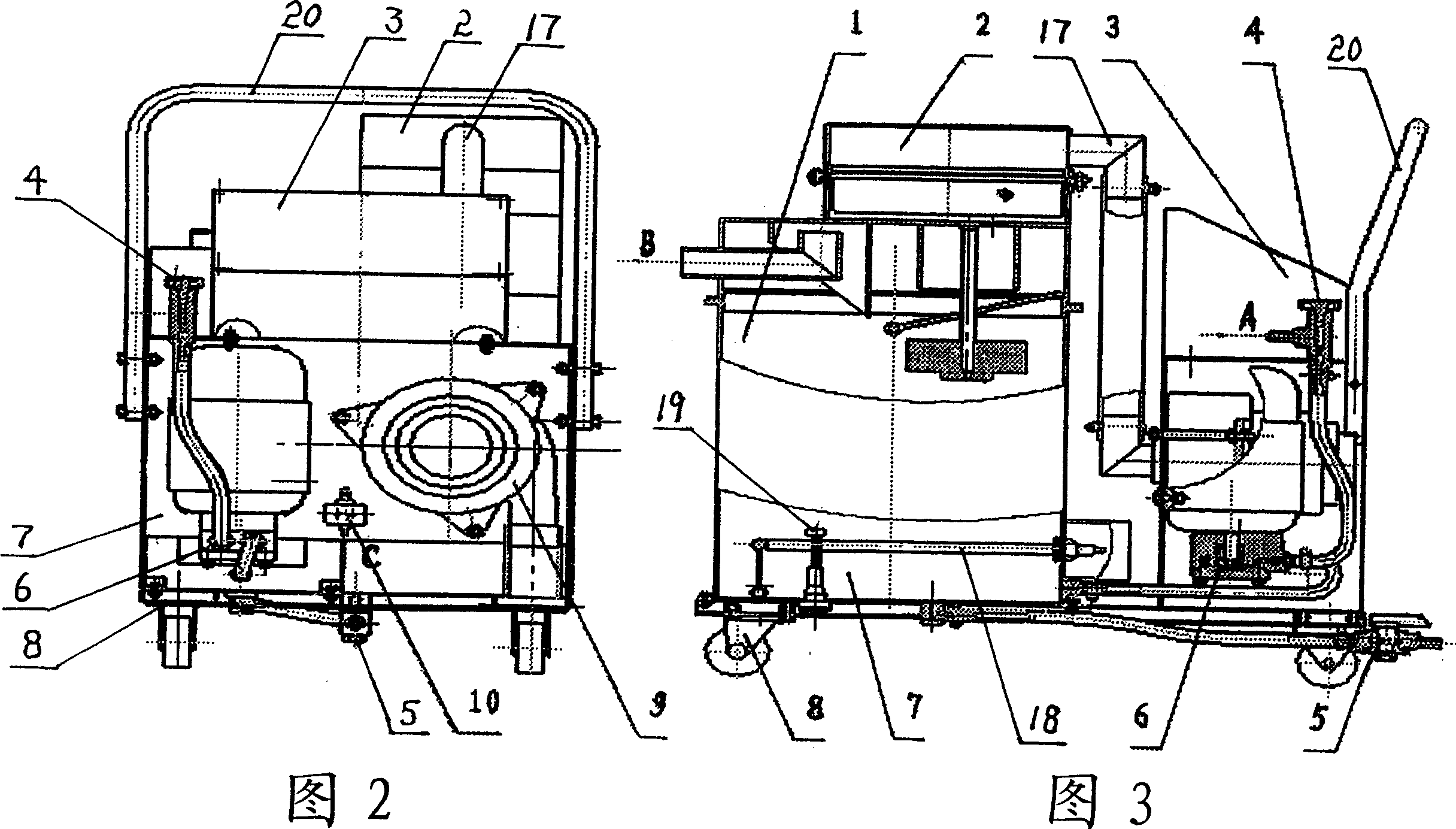 Nuclear and chemical injury washing and cleaning device