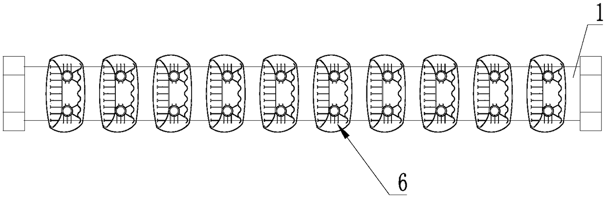 Double-water-way copper-aluminum composite radiator