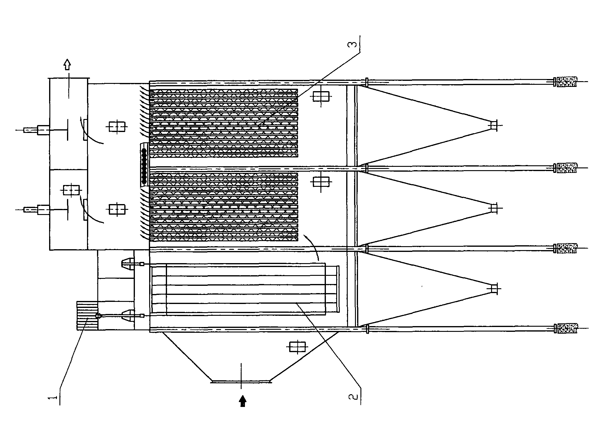 Use of high-frequency power supply in electrostatic fabric filter