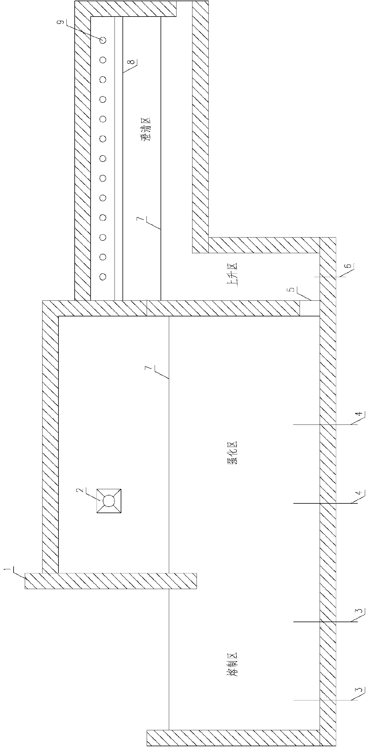 Large melting kiln suitable for borosilicate glass