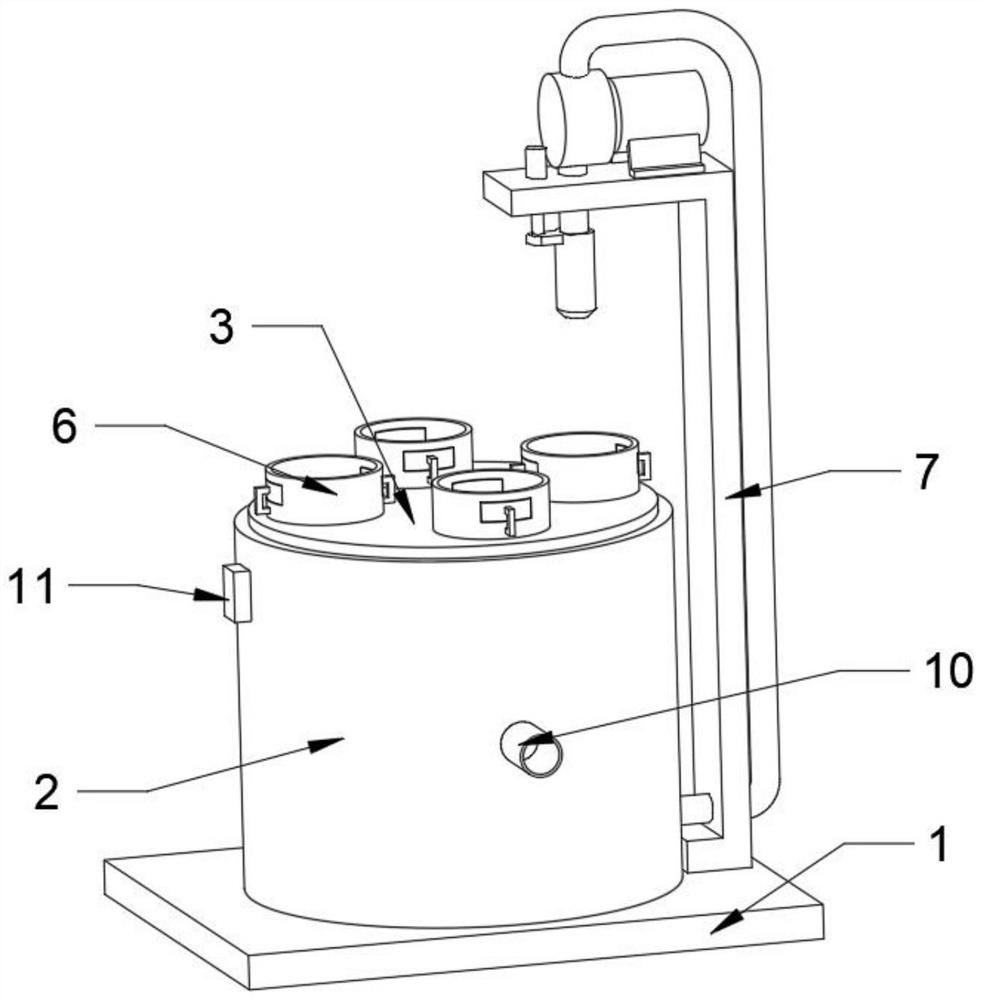 Automatic grouting molding equipment for ceramic wine bottle