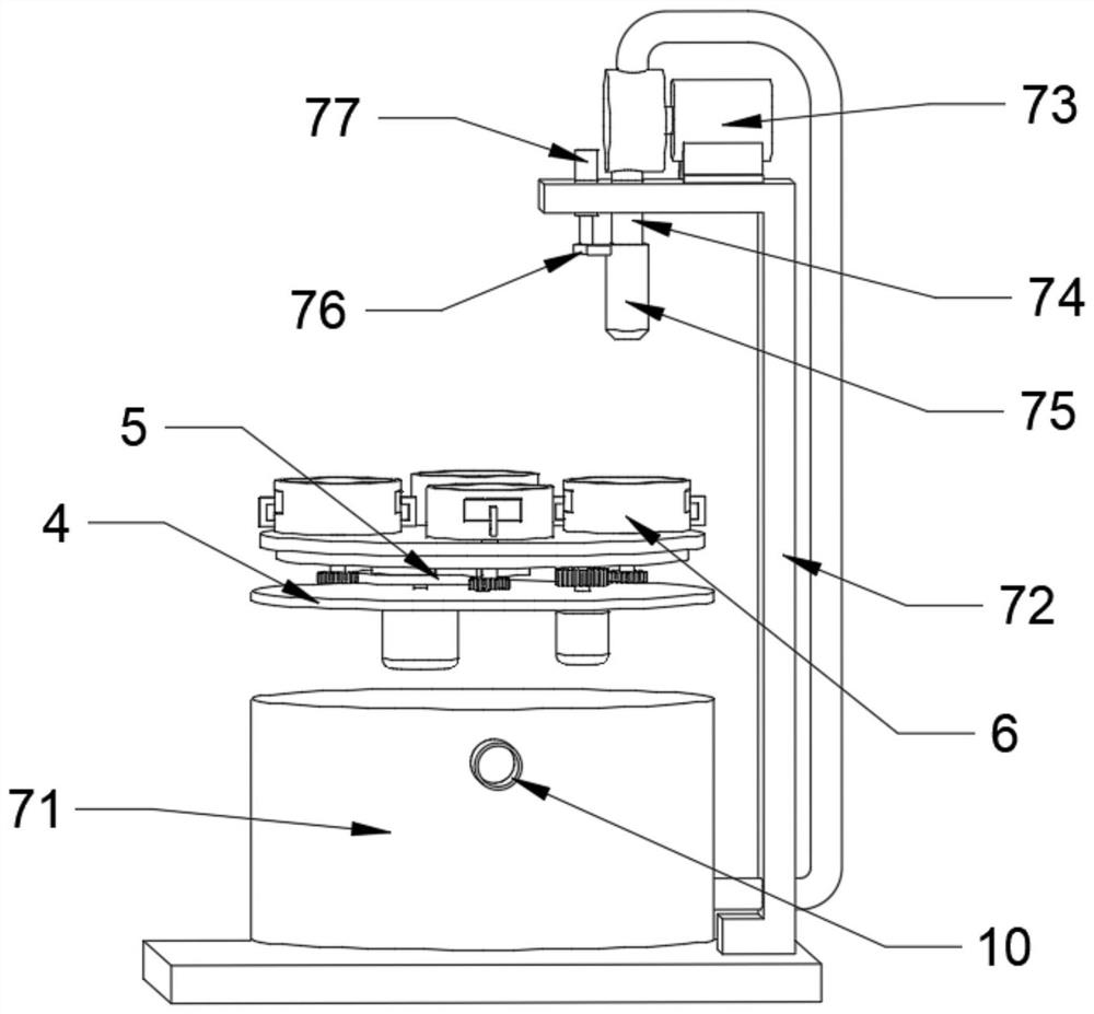 Automatic grouting molding equipment for ceramic wine bottle