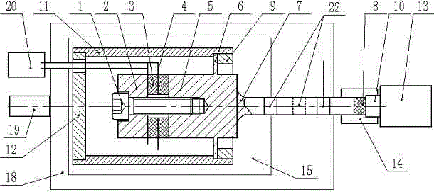 Single electric signal excitation ultrasonic elliptic vibration centerless grinding device