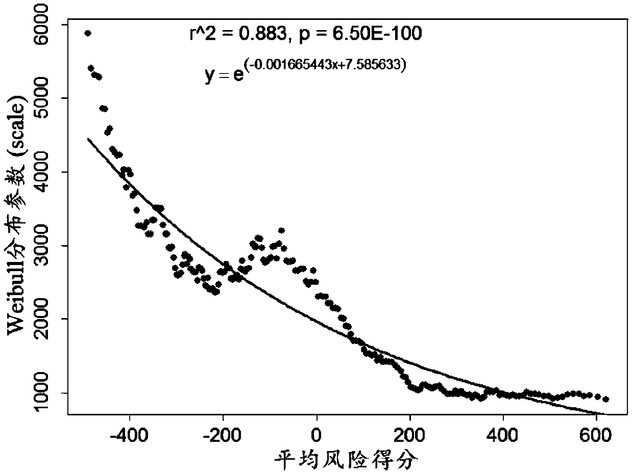 Multi-gene expression characteristic spectrum-based individualized prognosis assessment method for clear cell carcinoma of kidney