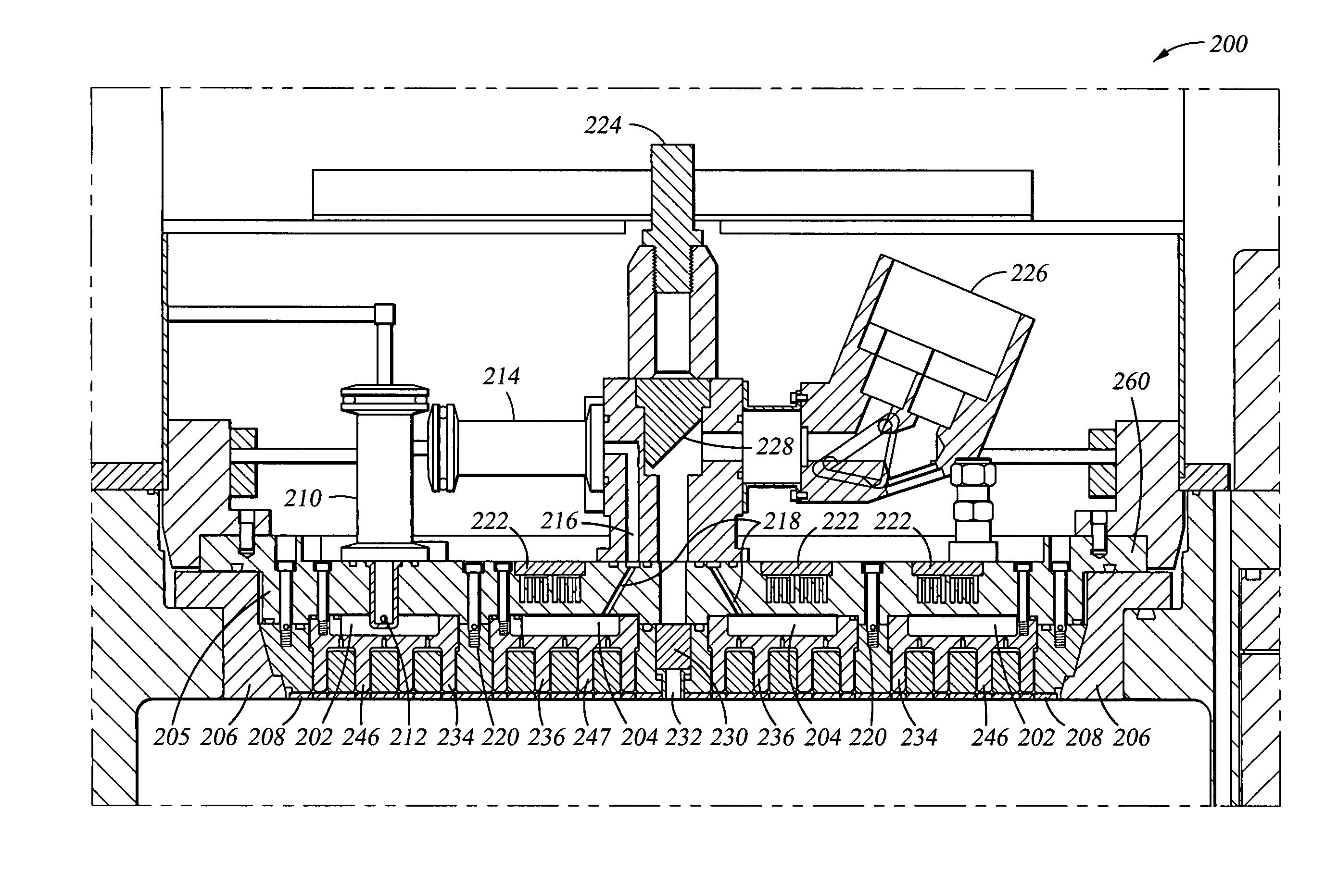 Gas distribution showerhead for semiconductor processing