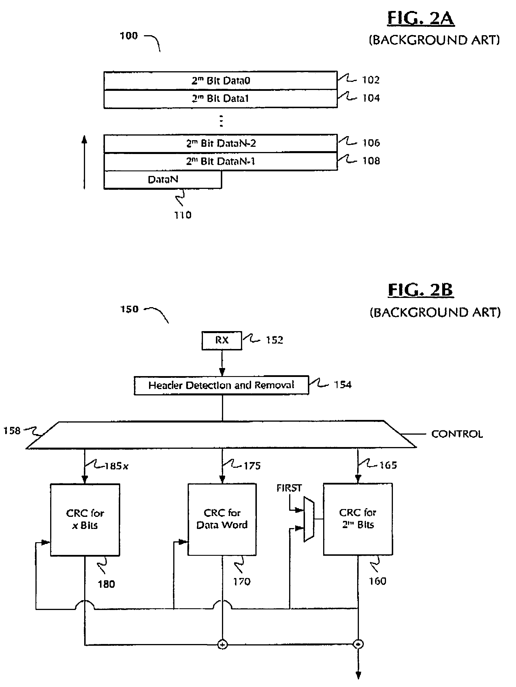 Methods, architectures, circuits, software and systems for CRC determination