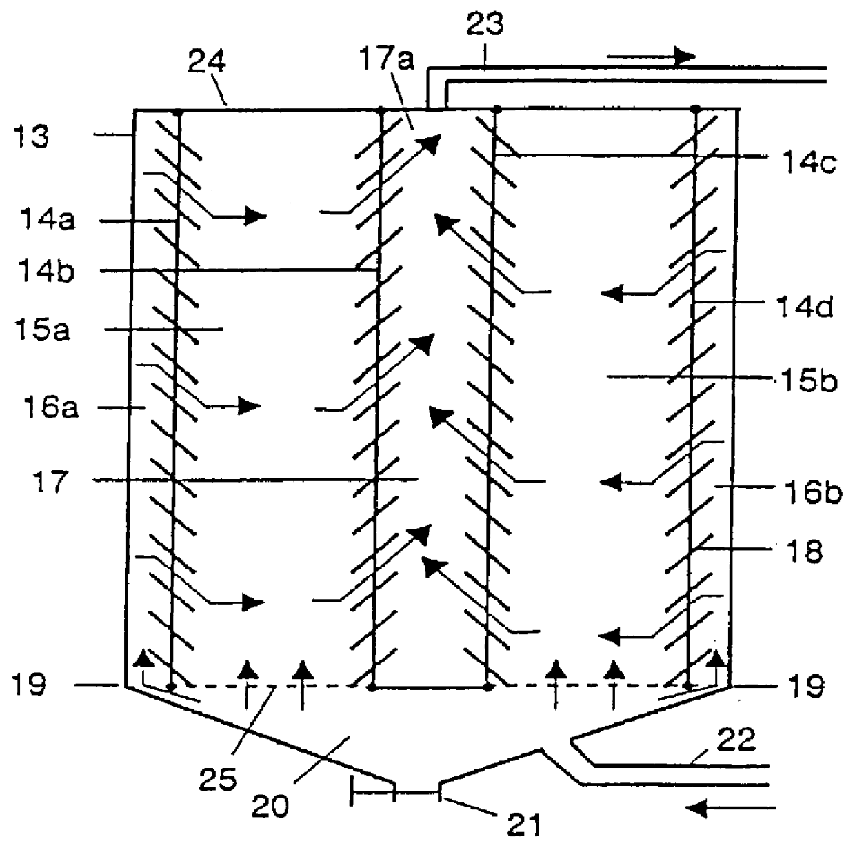 Device and process for the aerobic treatment of organic substances