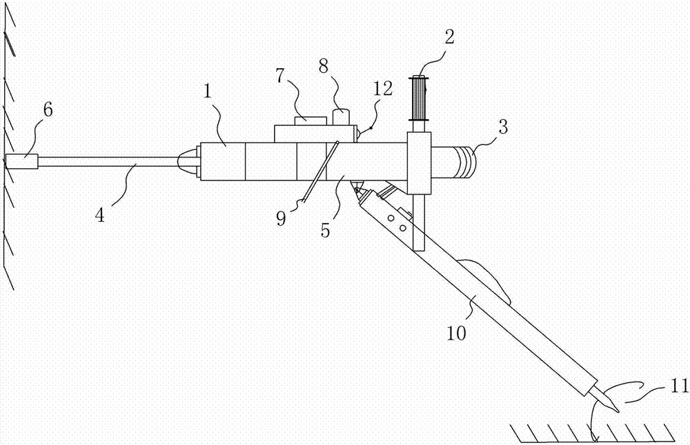 Handheld hydraulic drilling machine