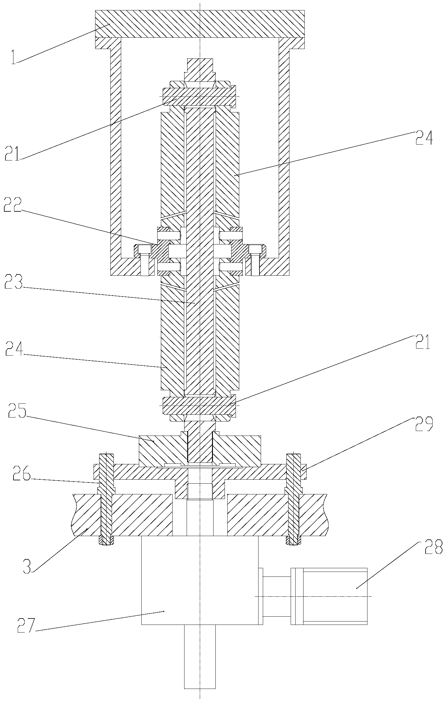 Electromechanical type force source device allowing bi-directional loading