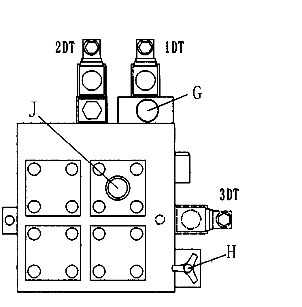 Hydraulic transmission and control system for press machine