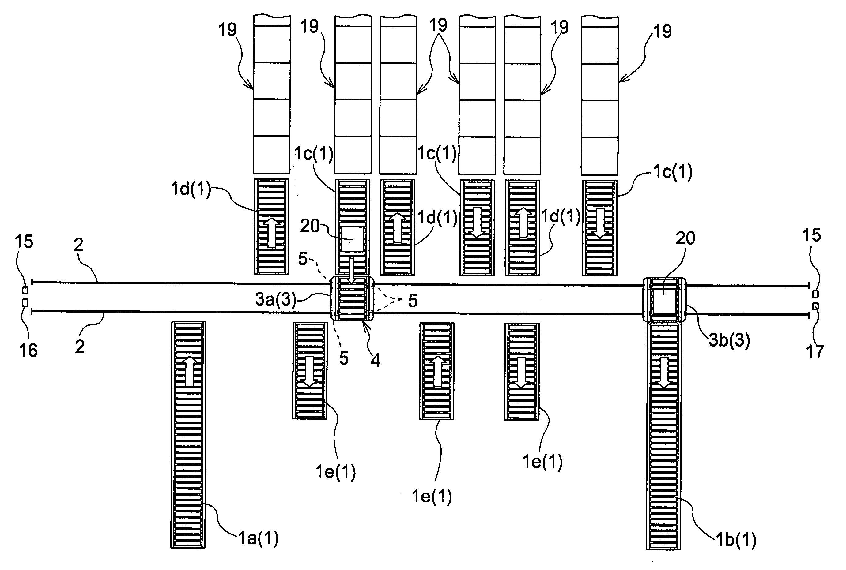 Article transporting facility and method of controlling the facility